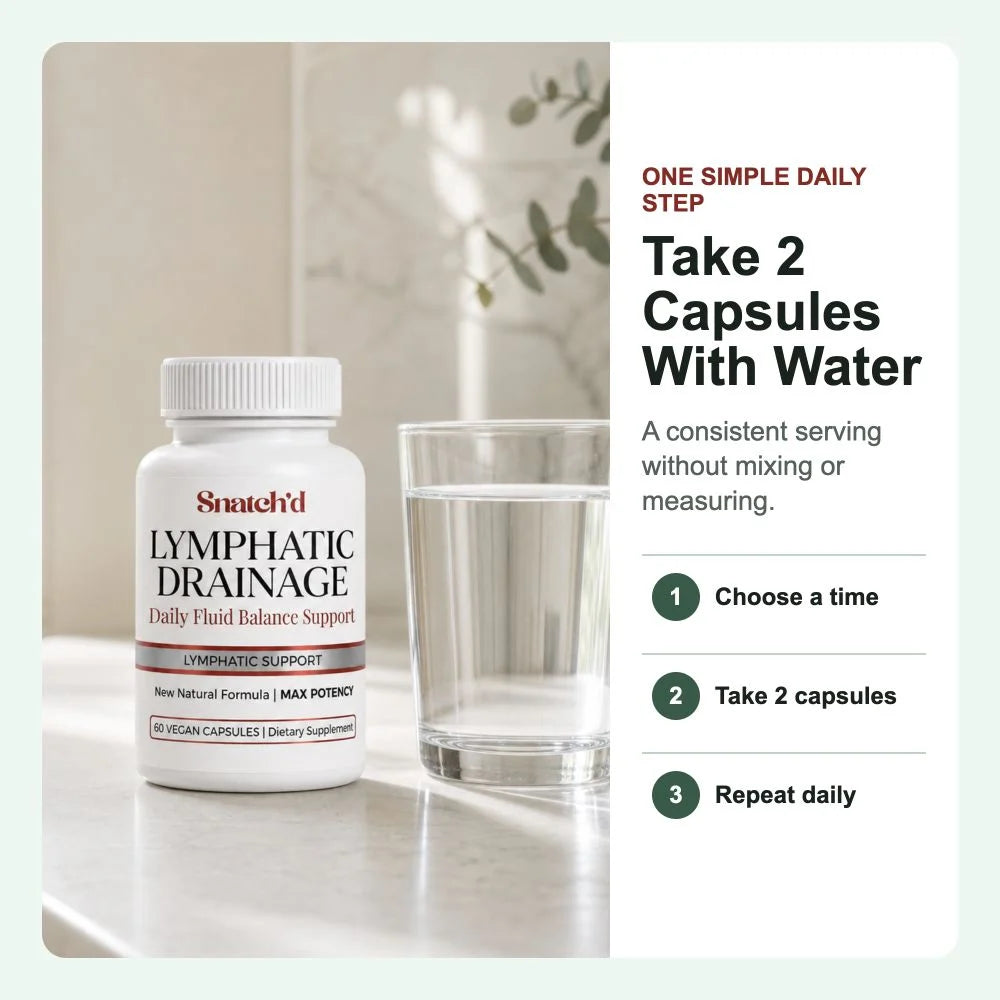 Snatch'd simple daily routine: take two capsules with water